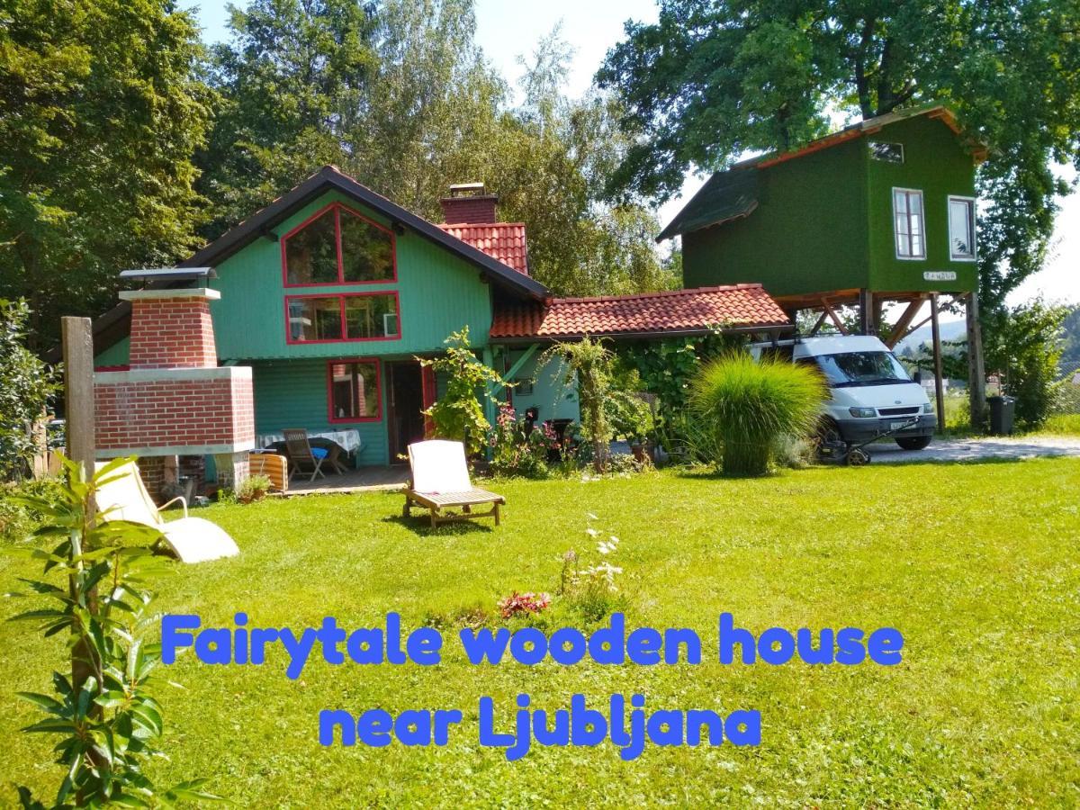 Fairytale Wooden House By Ljubljana Villa Grosuplje Exterior photo